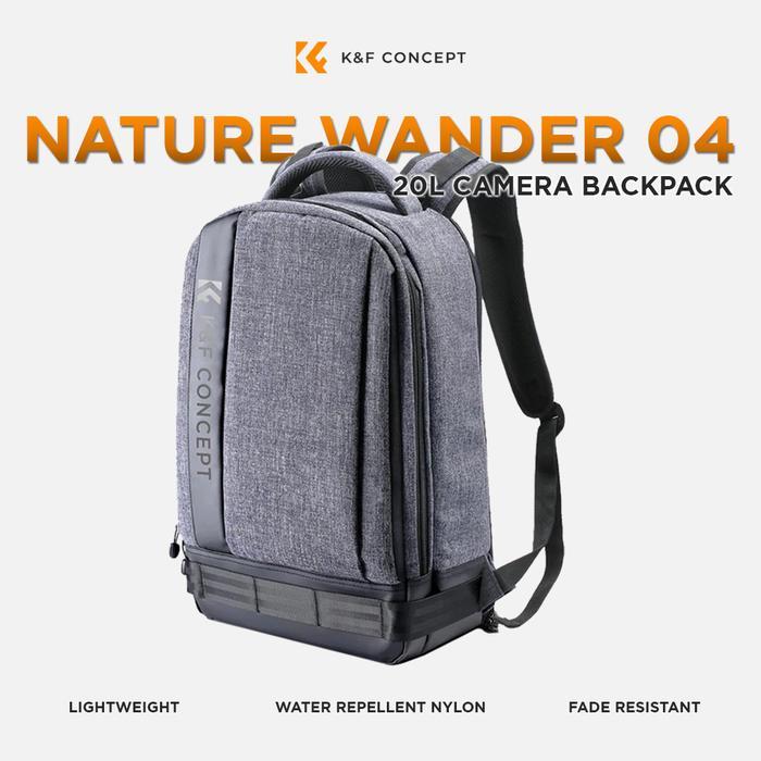 KNF Concept 20L Tas Travel Camera Backpack Photography Laptop