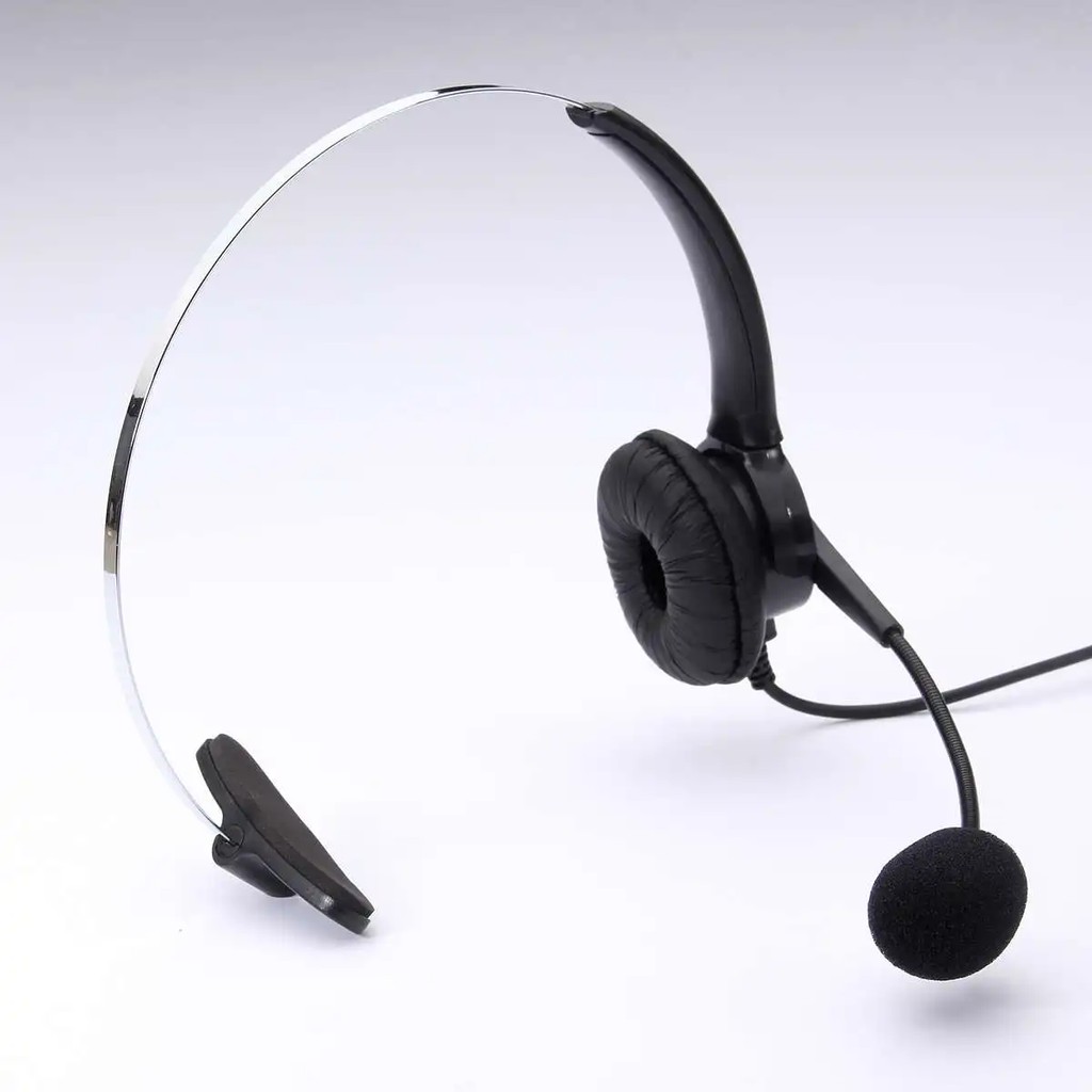 RJ11 Telephone Headset Earphone Headphone Noise Cancelling Microphone Mic Noise Cancelling For Desk