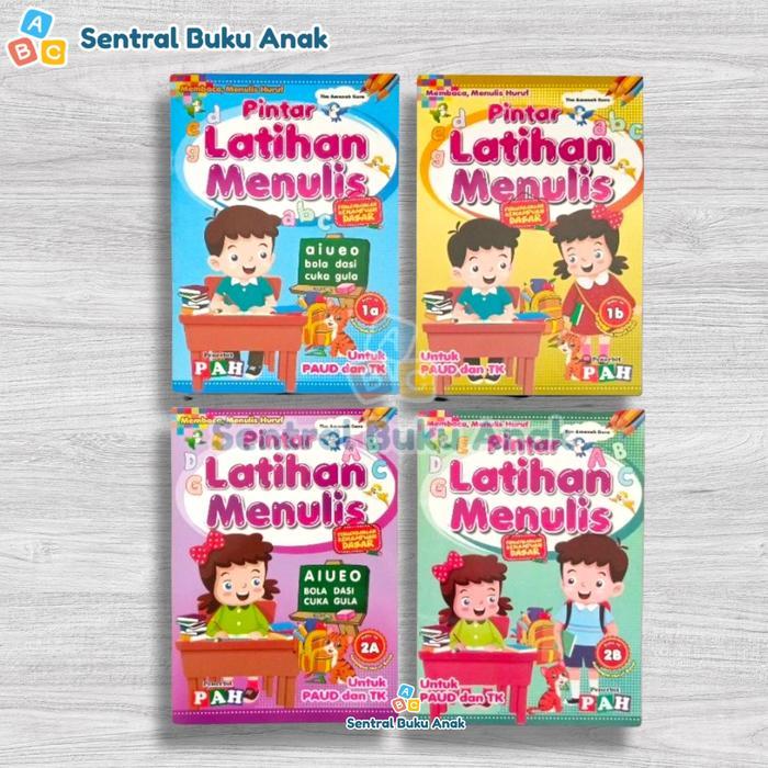 Buku TK PAUD Pintar Latihan Menulis ABC Huruf Besar dan Kecil - Buku Anak Sekolah TK PAUD Murah
