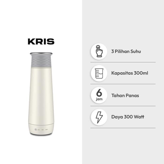 KRIS 300 ML KETEL LISTRIK PORTABLE - PUTIH