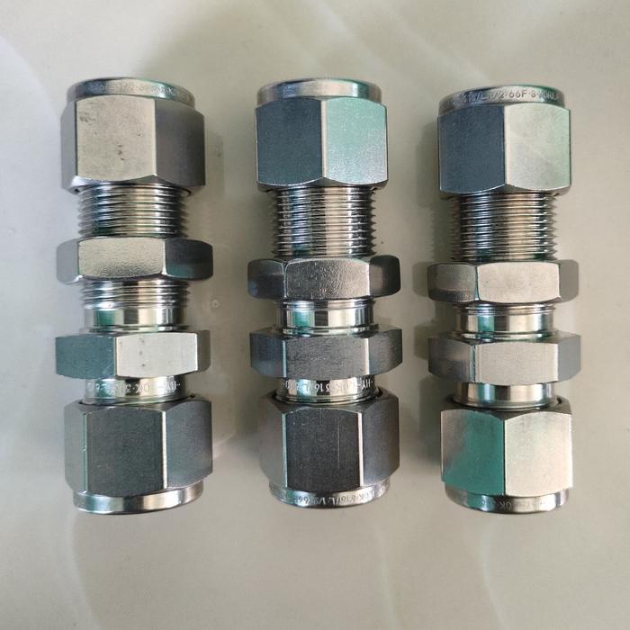 Union Bulkhead Hylok , Parker, Dk-Lok 1/2 Od