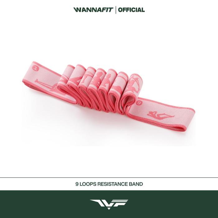 Wannafit 9 Loop Resistance Bands Karet Olahraga Multifungsi Alat Olahraga Rumah