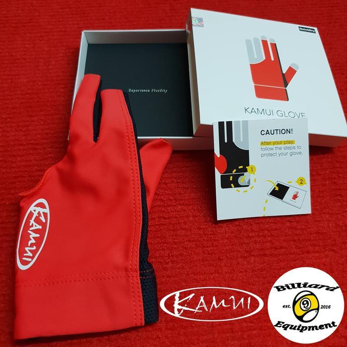 Kamui Glove Red Sarung Tangan Billiard