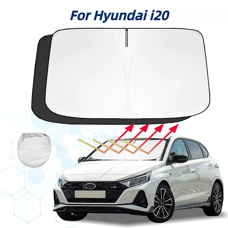 For Hyundai i20 Windshield Sun Shade Sunshade Sun Visor Protector Foldable Blocks UV Rays Keep Your