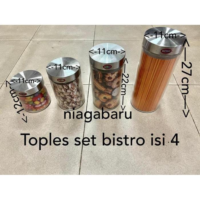 Toples Set Bistro isi 4