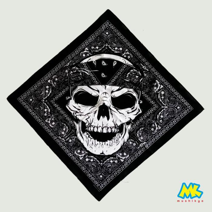 "New" Bandana Tengkorak Skull Slayer Biker Scarf - Katun