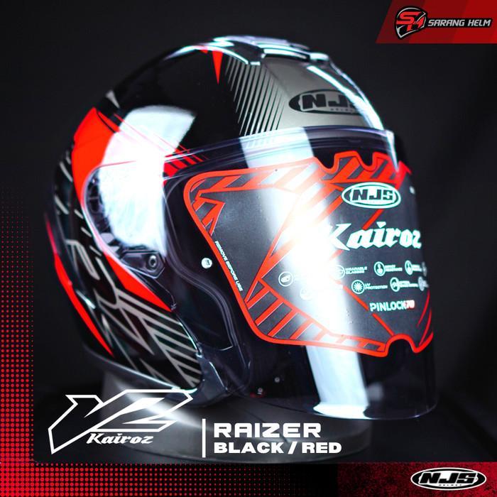 NJS KAIROZ V2 RAIZER - Helm Half Face NJS Kairoz Kairoz Motif RAIZER NJS Ori Kairoz Ori SNI