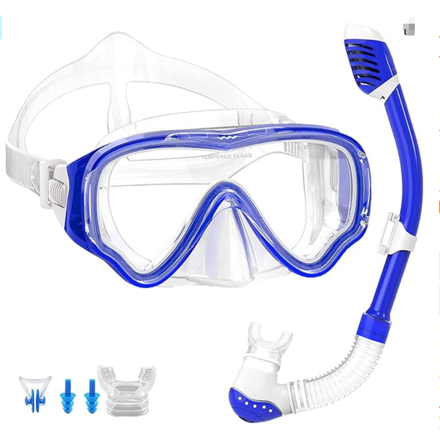 HB Children's Diving Mask Children Full Face HD Anti Fog Diving Mask Underwater Diving Mask Set Kids