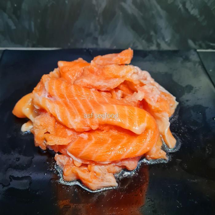Ikan Salmon scrape Meat / Tetelan Salmon