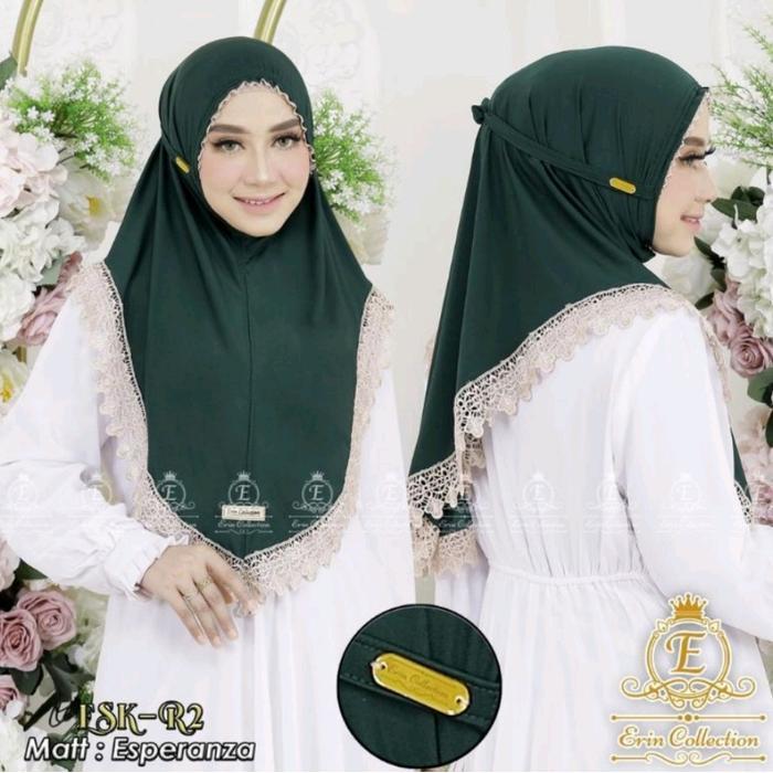 Jilbab kerut renda terbaru / bergo kerut / kerudung jersey renda / hijab instan kerut viral