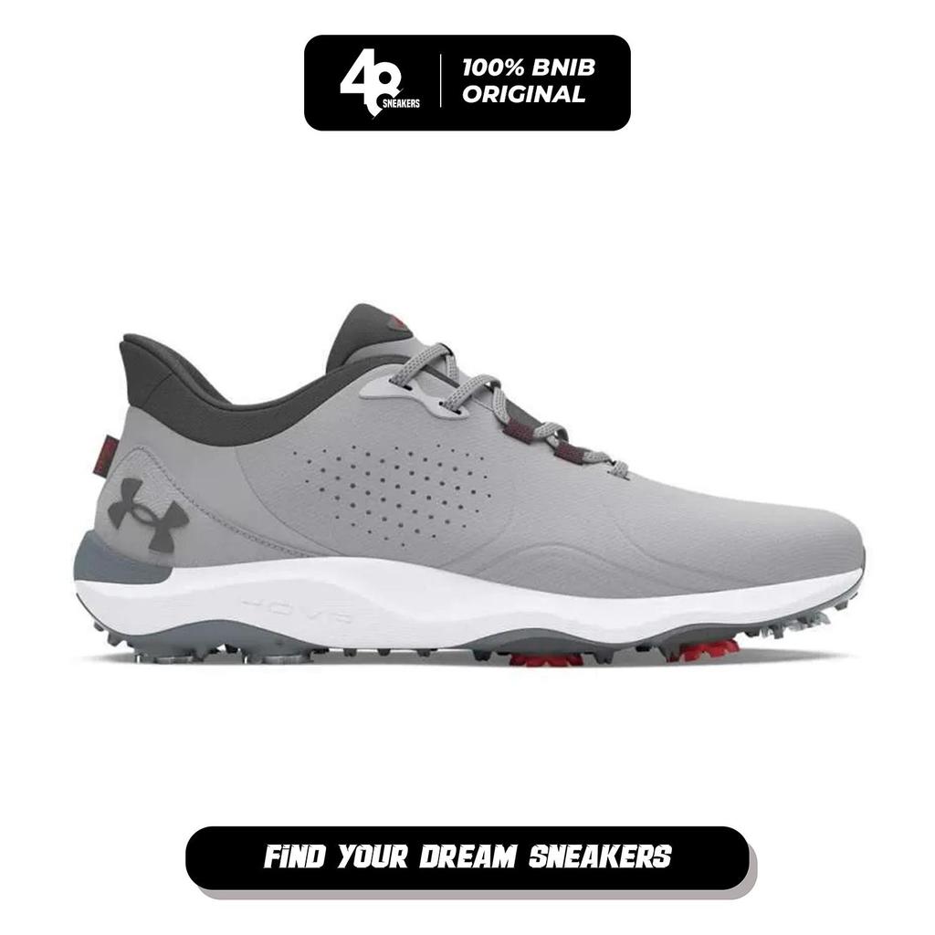 Sepatu Golf Pria UnderArmour Drive Pro Grey (3026918-102) Original