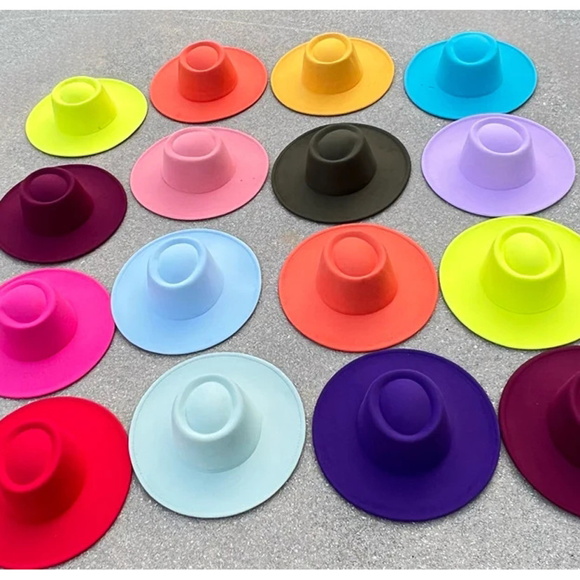 Wide Brim Fedora Hat New Accessories Flat Brim Hat Men's Fedora Hat Women's Fedora Hat Panama Hat