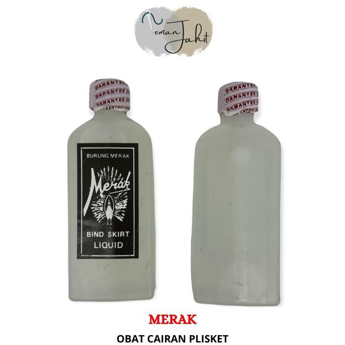 Cairan Obat Lipit Plisket Kain Pleated Bind Skirt Liquid BURUNG MERAK