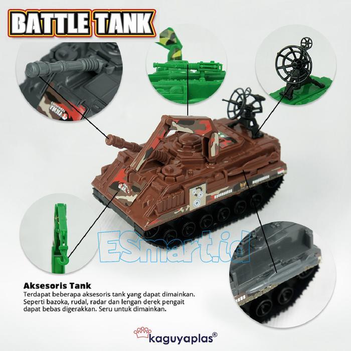 KAGUYAPLAS 185 MAINAN MOBIL BATTLE TANK / MOBIL TANK