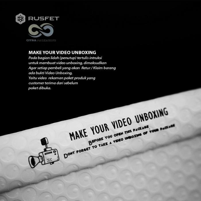 [] AMPLOP BUBBLE - BUBBLE MAILER - BUBBLE PACKING HELLO WHITE MATTE