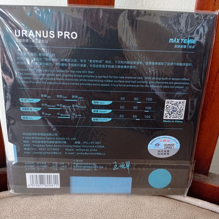 Karet Tenis Meja Bintik Yinhe Uranus Pro Original