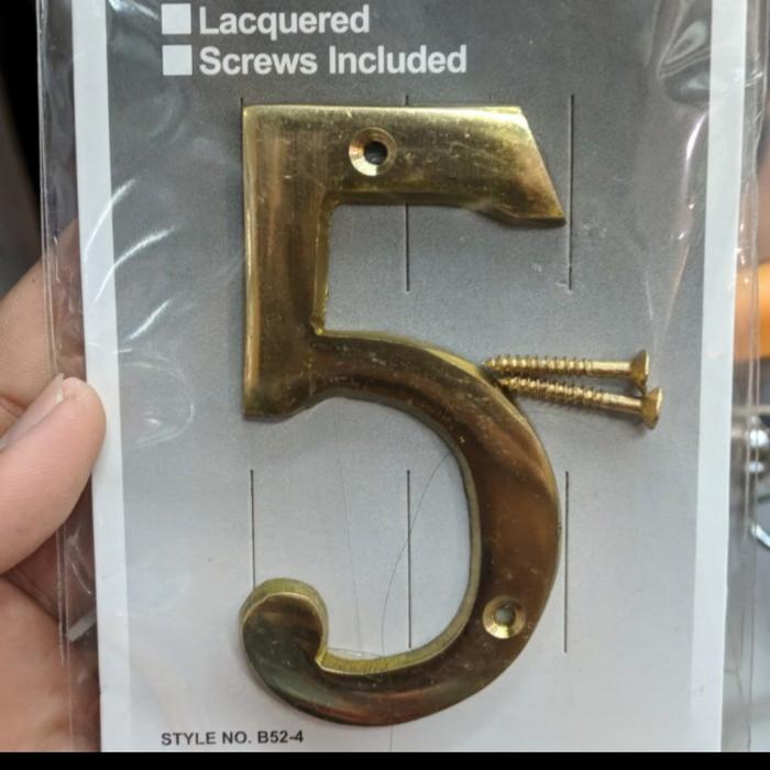 Nomor Angka Huruf Rumah Gold/Stainless