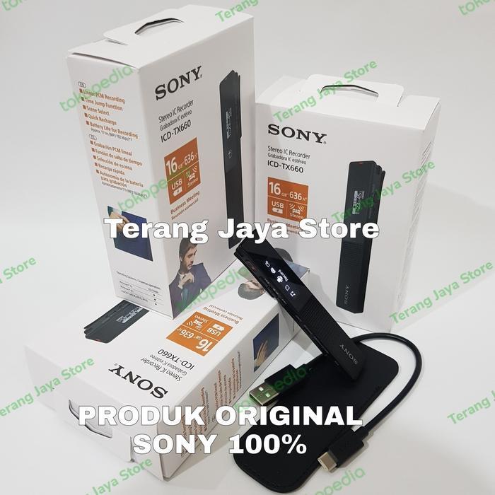 VOICE RECORDER SONY ICD-TX660 PEREKAM SUARA SONY ICD-TX660 REKORDER ORIGINAL QUALITY
