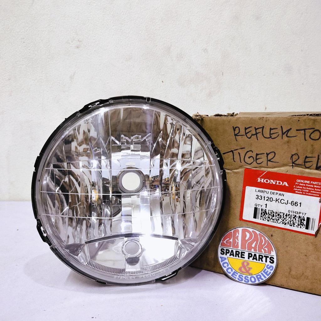Reflektor Lampu depan Tiger Revo New Bulat Headlamp assy Ori Honda Tirev 33120-KCJ-661 Limited Item 