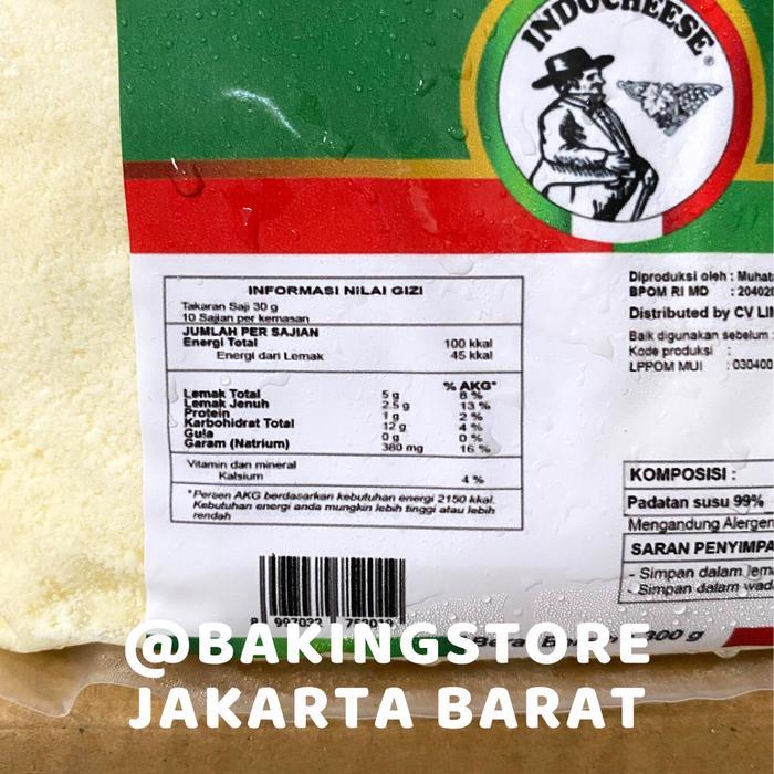 KEJU PARMESAN PARUT INDOCHEESE 300GR GRATED CHEESE