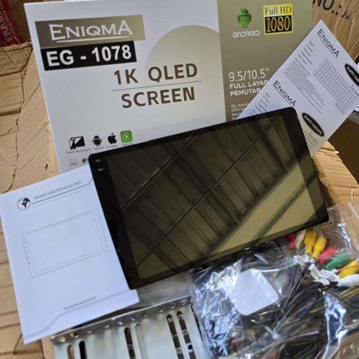 Hemat & Berkualitas Head Unit Android Enigma Eg 1078 Carplay Eniqma Eg 1078 Qled Screen Free Kamera