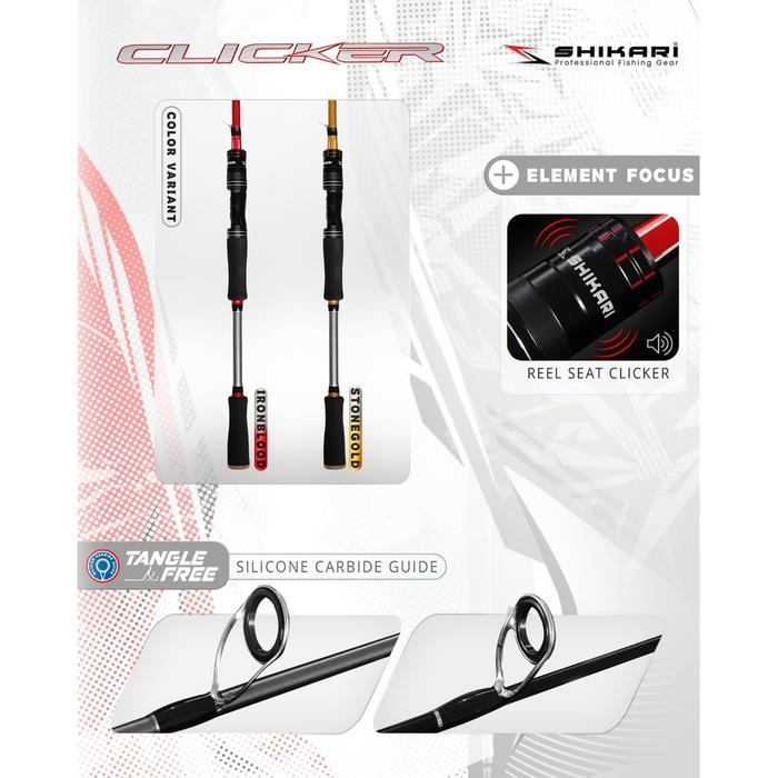 Shikari - Joran Clicker Carbon Solid 180cm - Joran Pancing