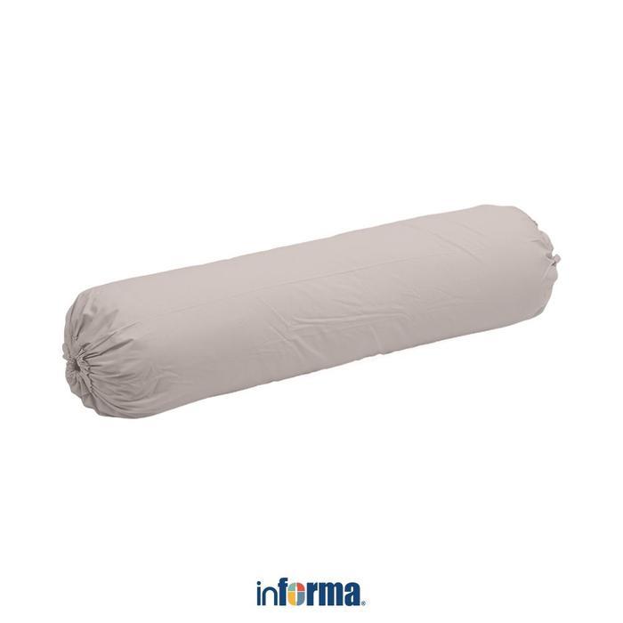 Informa Linotela 37X102 cm Sarung Guling - Cokelat Muda Pelindung Guling Bantal Panjang Sprei
