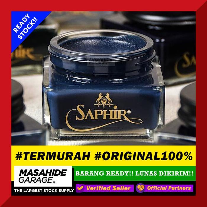 (TERMURAH) SAPHIR CREME BIRU PETROLEUM BLUE 75ml - SEMIR SEPATU KULIT