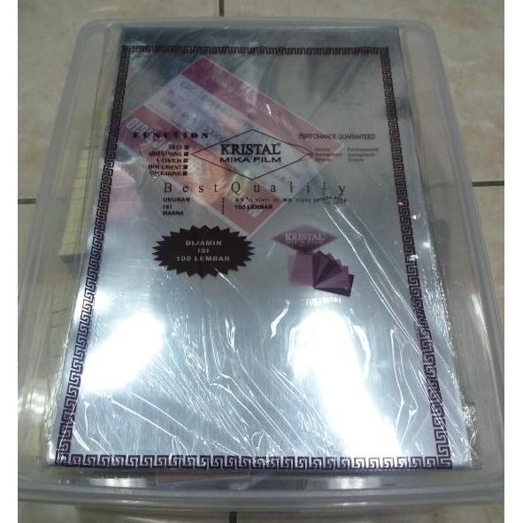 "New" Plastik Mika Jilid F4 / Cover Mika Jilid F4 Murah