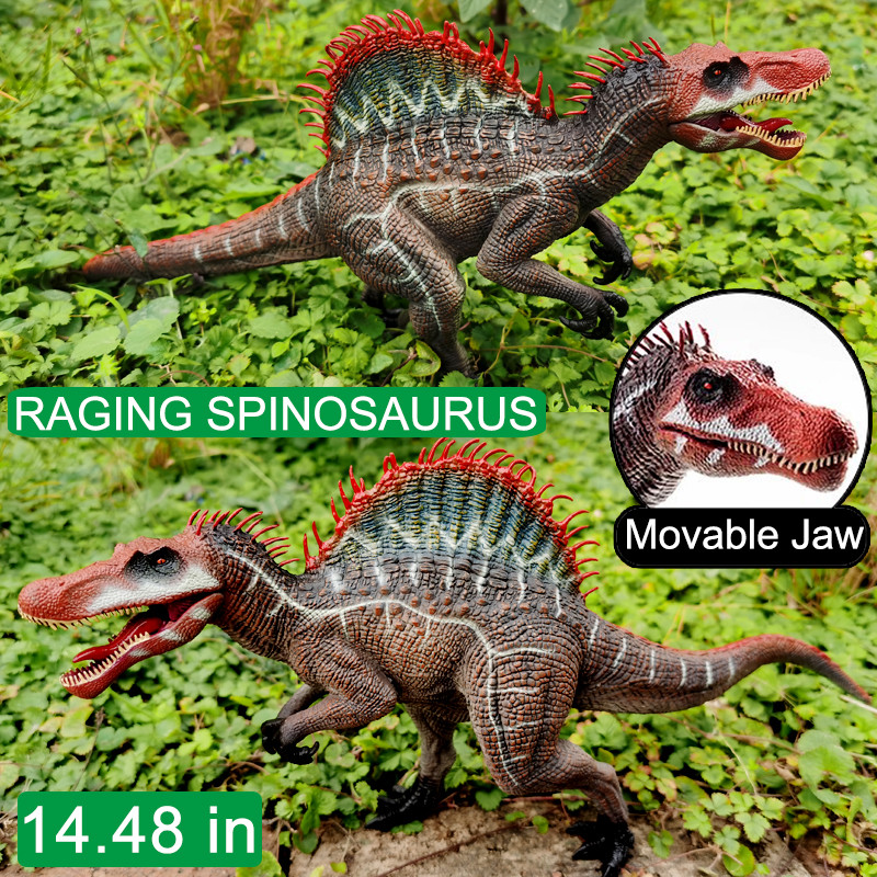 Spinosaurus ToysFigurines Realistic Spinosaurus Dinosaur Toy with Movable Jawfor Boys and Girls