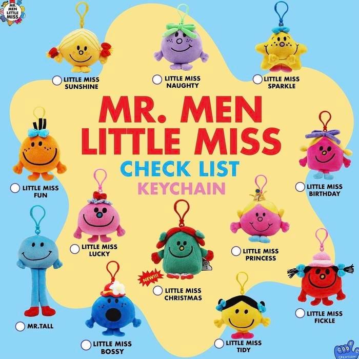 Mr Men Little Miss Keychain Charm
