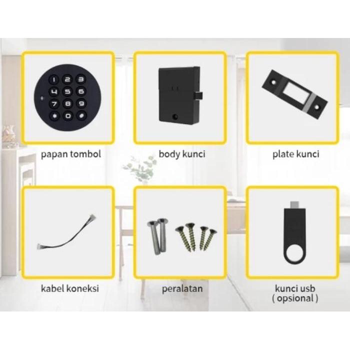 KLS KUNCI LACI - KUNCI LEMARI ELEKTRIK - DIGITAL CABINET LOCK
