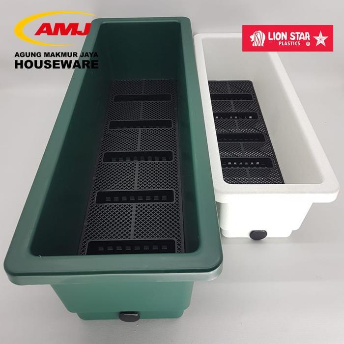 RECTANGULAR FLOWER POT SMALL POT BUNGA SEGI LION STAR