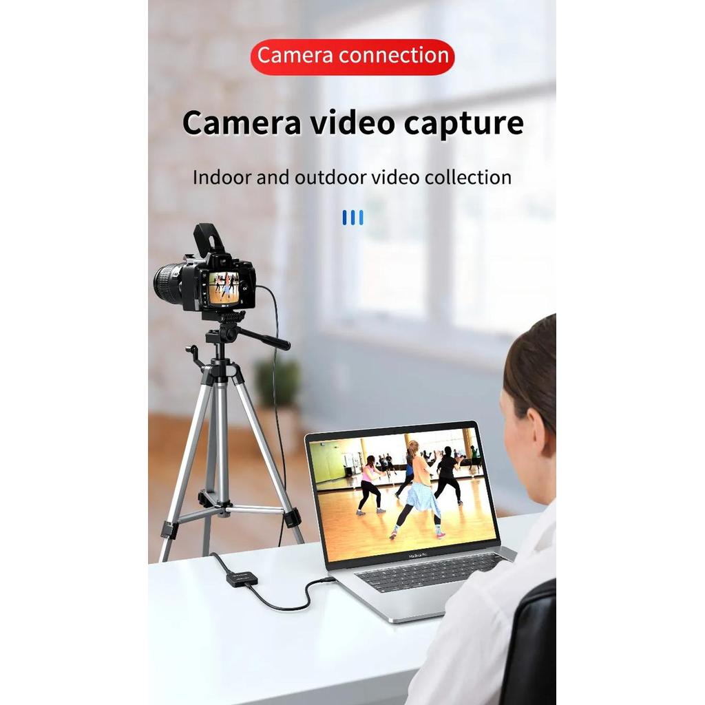 Video Capture HDMI USB ACASIS 4K HD Capture Card USB Type C Audio Loop