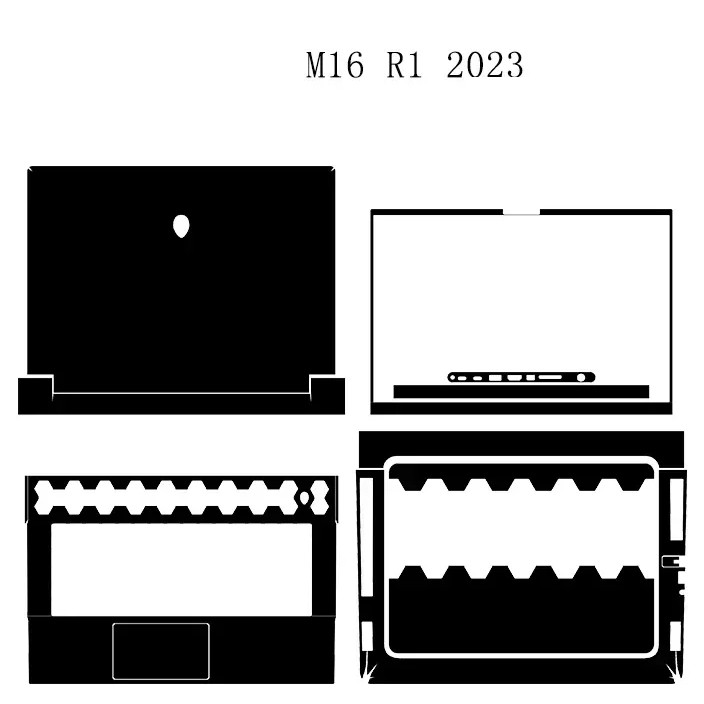 Fashion Laptop Pure Color Skin For Alienware M16 R1 2023/M16 R2 2024 16" Notebook PC