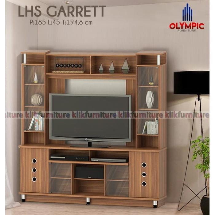 BIG PROMO Lemari Hias Pajangan Bufet TV Tinggi LHS Garret Olympic