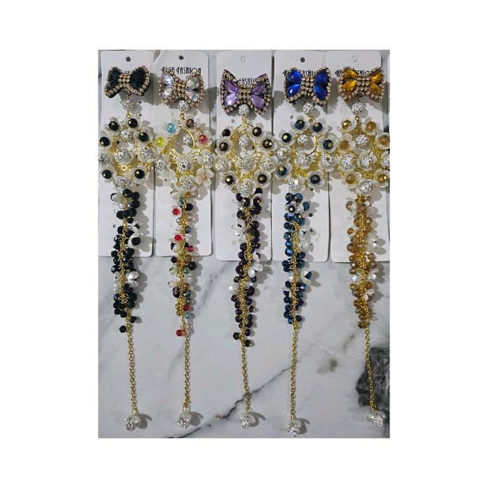 ASLI bros bulat besar Swaroski READY STOCK