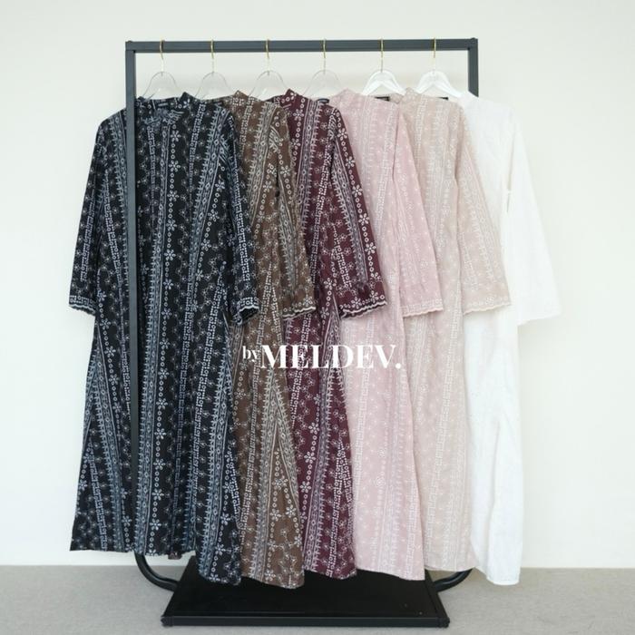 ByMeldev Mahira Raya Dress Gamis Katbol Lebaran Busui Friendly