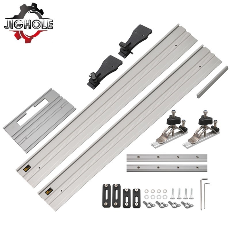 Aluminum Alloy Guide Rail Track Saw Guide Rails and Guide-Rail-Connector Tracksaw Rail-Clamp