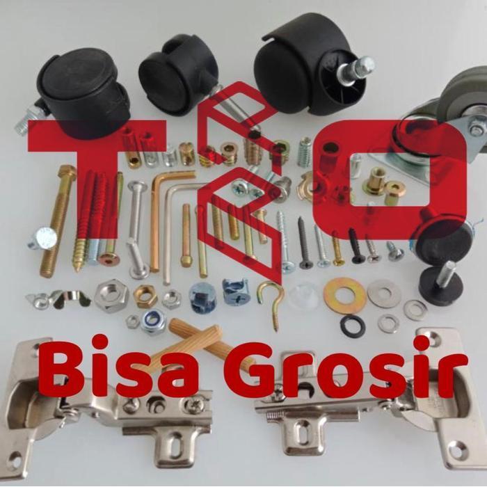 "New" Baut JCBC M8 x 60 / M 8 x 60 / Baut Knock Down / Baut Knockdown 8mm