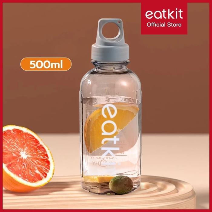 Eatkit Botol Air Olahraga Kapasitas Besar Gym Botol Air Luar Ruangan Plastik Anti Tumpah Portabel