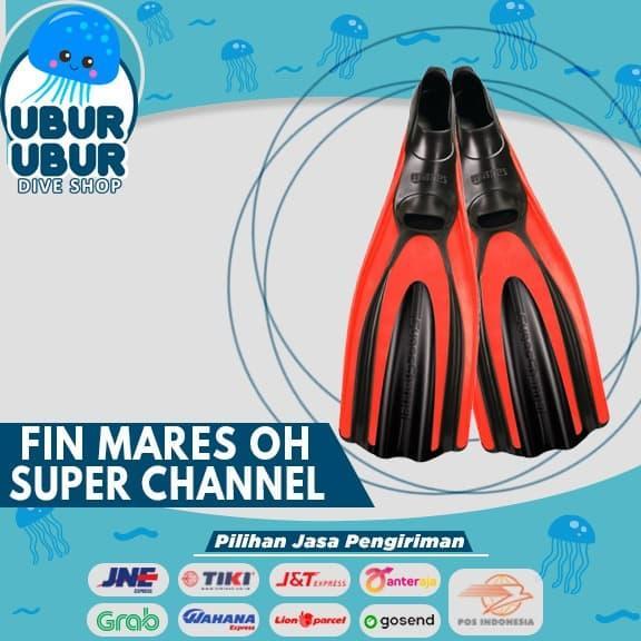 Fin Mares Full Foot SUPERCHANNEL - Kaki Katak/Fin Diving/Snorkeling