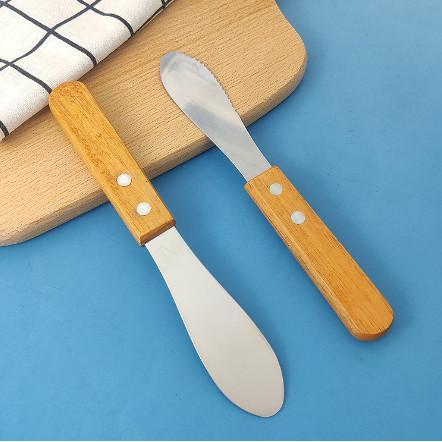 Butter Spreader Knife / Pisau Oles Roti Selai Mentega Gagang Kayu