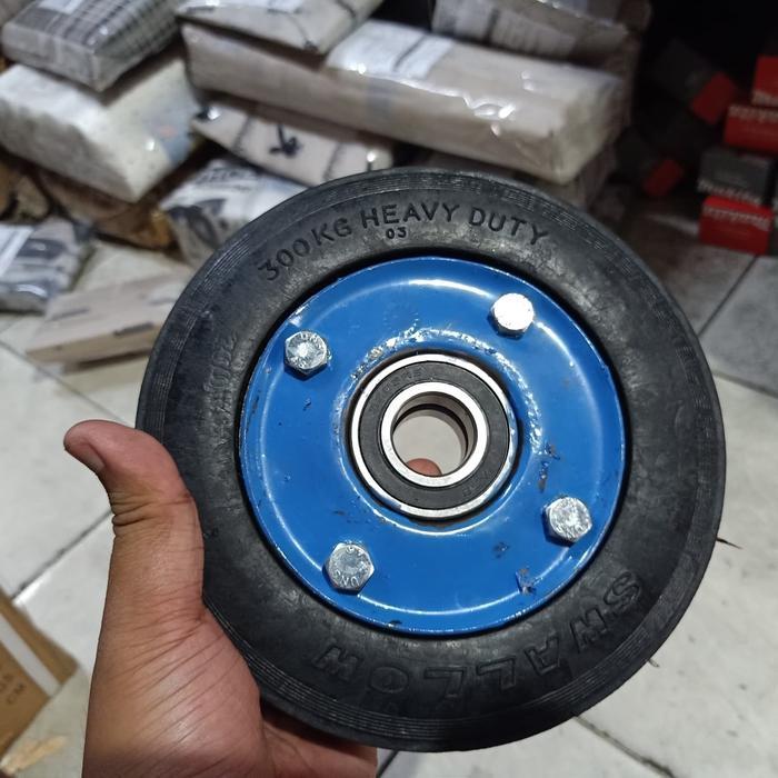 Terbaik Best Quality 100% Original Heavy Duty Trolley Wheel / Roda Lori 7" Swallow 2 Bearing