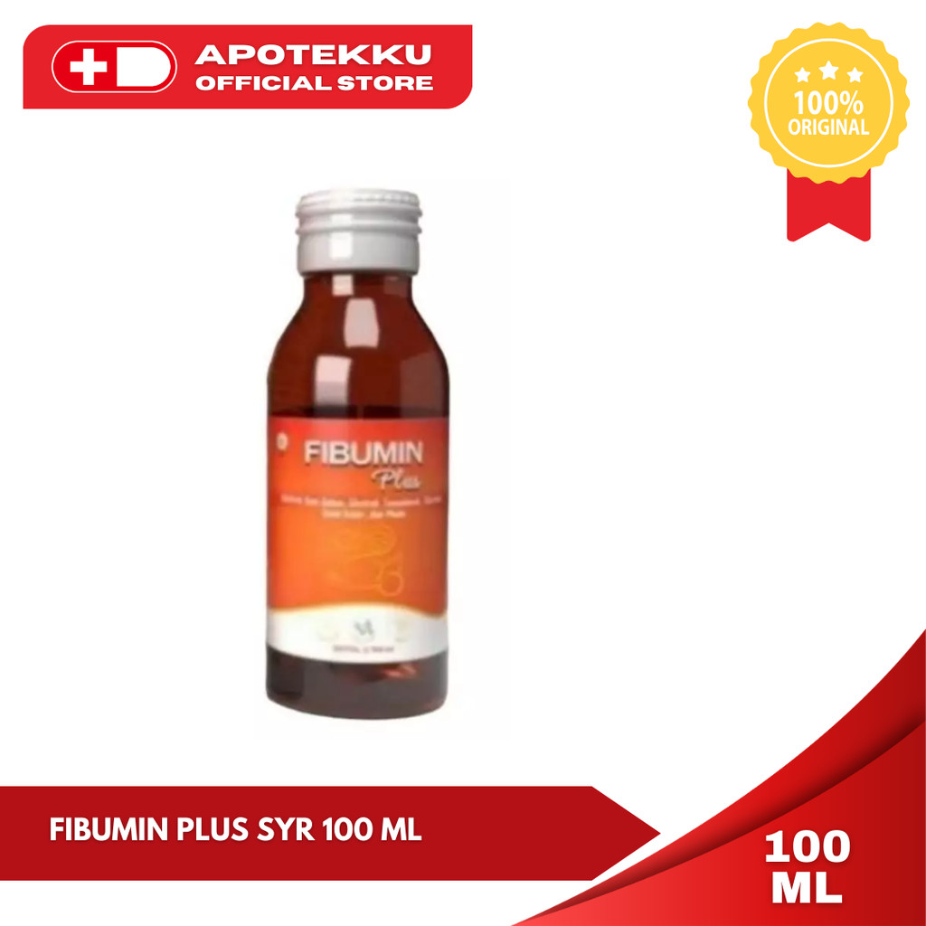 Fibumin Plus Sirup 100ml - Ekstrak Ikan Gabus & Vitamin