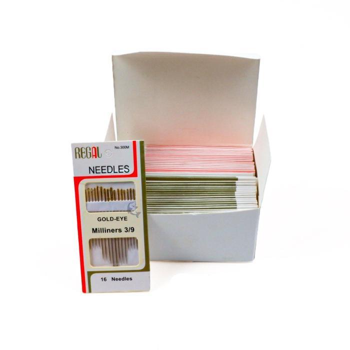 "New" [4 set] jarum jahit tangan lubang besar ukuran besar dan kecil 1 paket