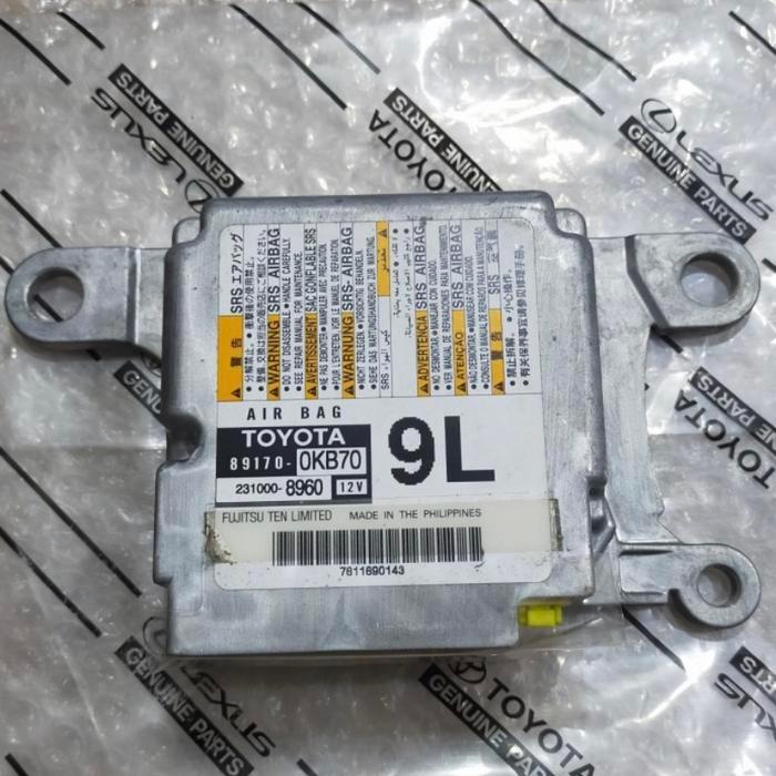 89170-0KB70 ECU MODUL AIRBAG FORTUNER VRZ HILUX REVO PASSSS