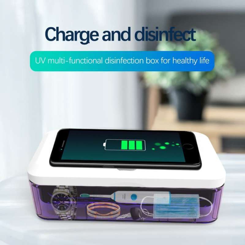 UV Sterilizer (Wireless dalam). Alat Steril Virus utk Masker, HP