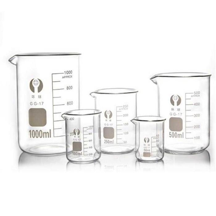 JTTOP" GELAS LABORATORIUM 100 ML 250 ML 500 ML 1000 ML / GELAS UKUR LAB