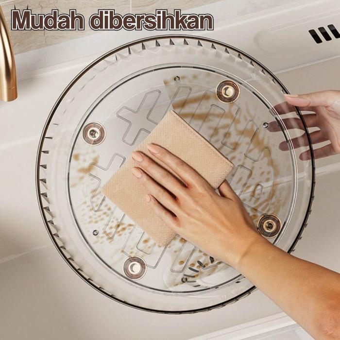 Greenland Rak Putar Skincare Bumbu Dapur Rak Putar Akrilik Aestetic Storage Putar 360 Derajat Rak